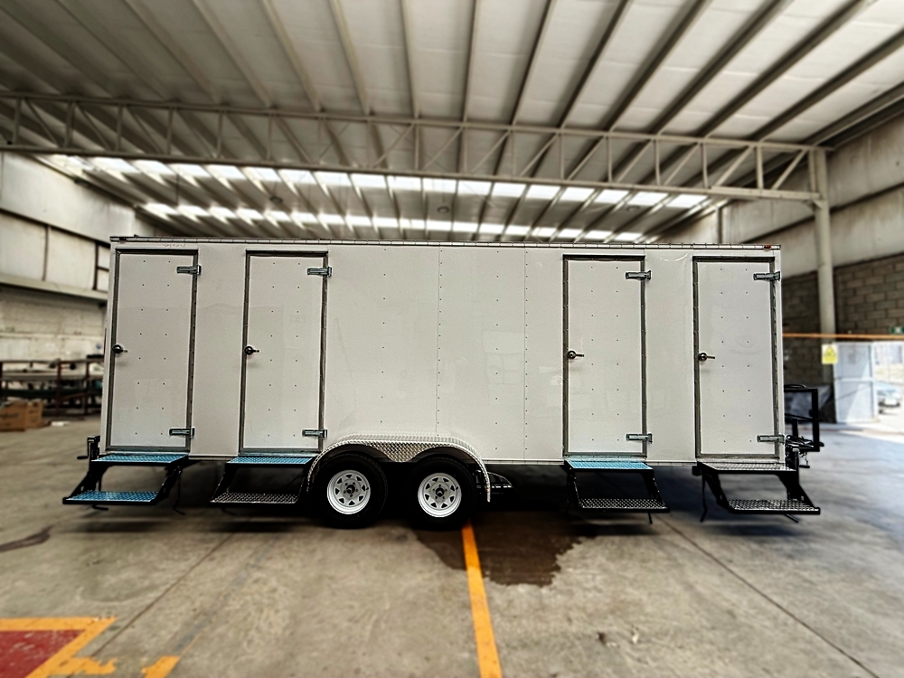 4 Stall Restroom Trailer - Regular Design