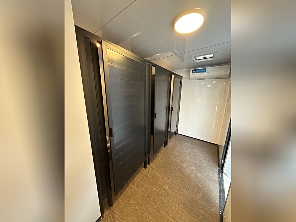 6 Station Upscale Restroom Trailer Community-Style Layout-3