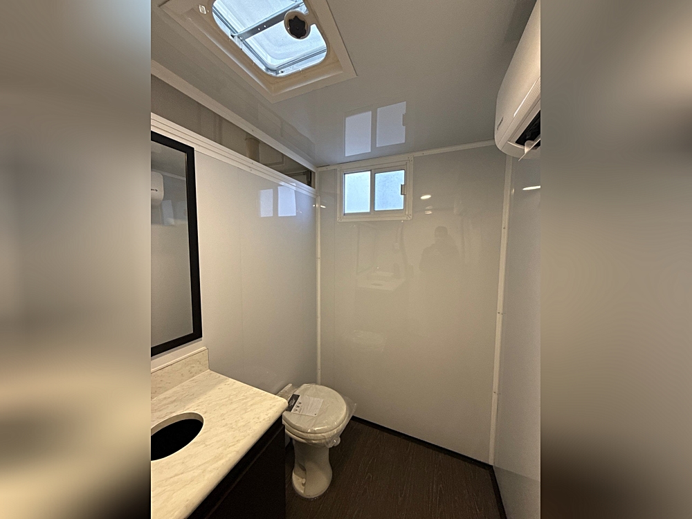 IN STOCK - 2-Stall Restroom Trailer, Upscale Design-5