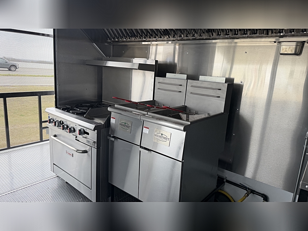 IN STOCK - 8.5x20 Food Trailer, FULLY EQUIPPED PORCH TRAILER